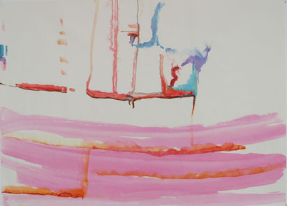 Abstrakt 11, Aquarell auf Papier, 57 cm x 42 cm, 2002