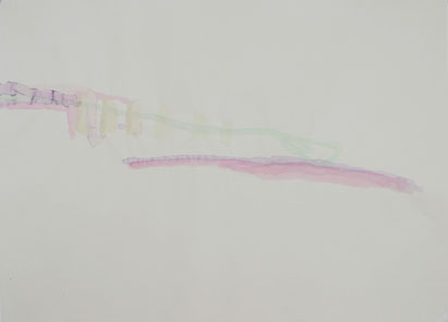 Abstrakt 1, Aquarell auf Papier, 57 cm x 42 cm, 2002