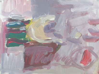 Abstrakt 10, Acryl auf Papier, 28 cm x 20 cm, 2002