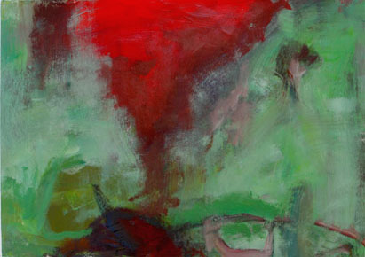 Abstrakt 26, Acryl auf Papier, 40 cm x 30 cm, 2002