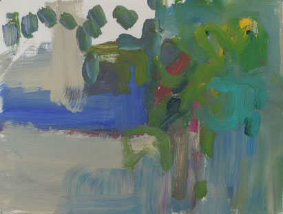Abstrakt 9, Acryl auf Papier, 28 cm x 20 cm, 2002