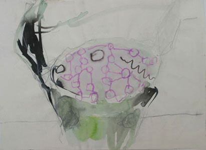 Tier 4, Bleistift, Aquarell und Tusche auf Papier, 28 cm x 21 cm, 2002
