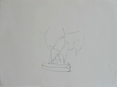 Zeichnung 12, Bleistift auf Papier, 28 cm x 20 cm, 2004