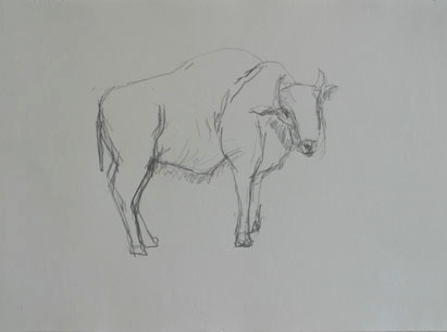 Zeichnung 15, Bleistift auf Papier, 28 cm x 20 cm, 2004
