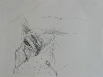 Zeichnung 8, Bleistift auf Papier, 28 cm x 20 cm, 2004