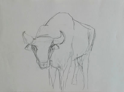 Zeichnung 9, Bleistift auf Papier, 28 cm x 20 cm, 2004