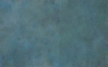 Blaugrau, unterteilt, Öl auf Acryl auf Leinwand, 160 cm x 100 cm, 2005