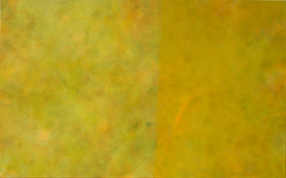 Gelb, unterteilt, Öl auf Acryl auf Leinwand, 160 cm x 100 cm, 2005