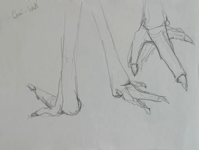Zeichnung 11, Bleistift auf Papier, 28 cm x 20 cm, 2004