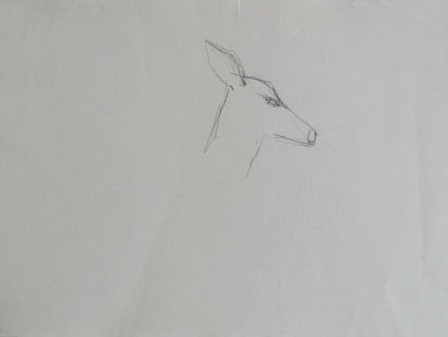Zeichnung 12, Bleistift auf Papier, 28 cm x 20 cm, 2005