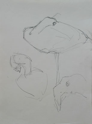 Zeichnung 14, Bleistift auf Papier, 20 cm x 28 cm, 2005