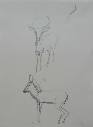 Zeichnung 7, Bleistift auf Papier, 20 cm x 28 cm, 2005